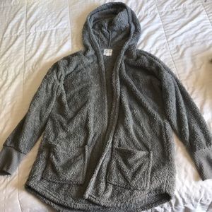 Grey fluffy cardigan
